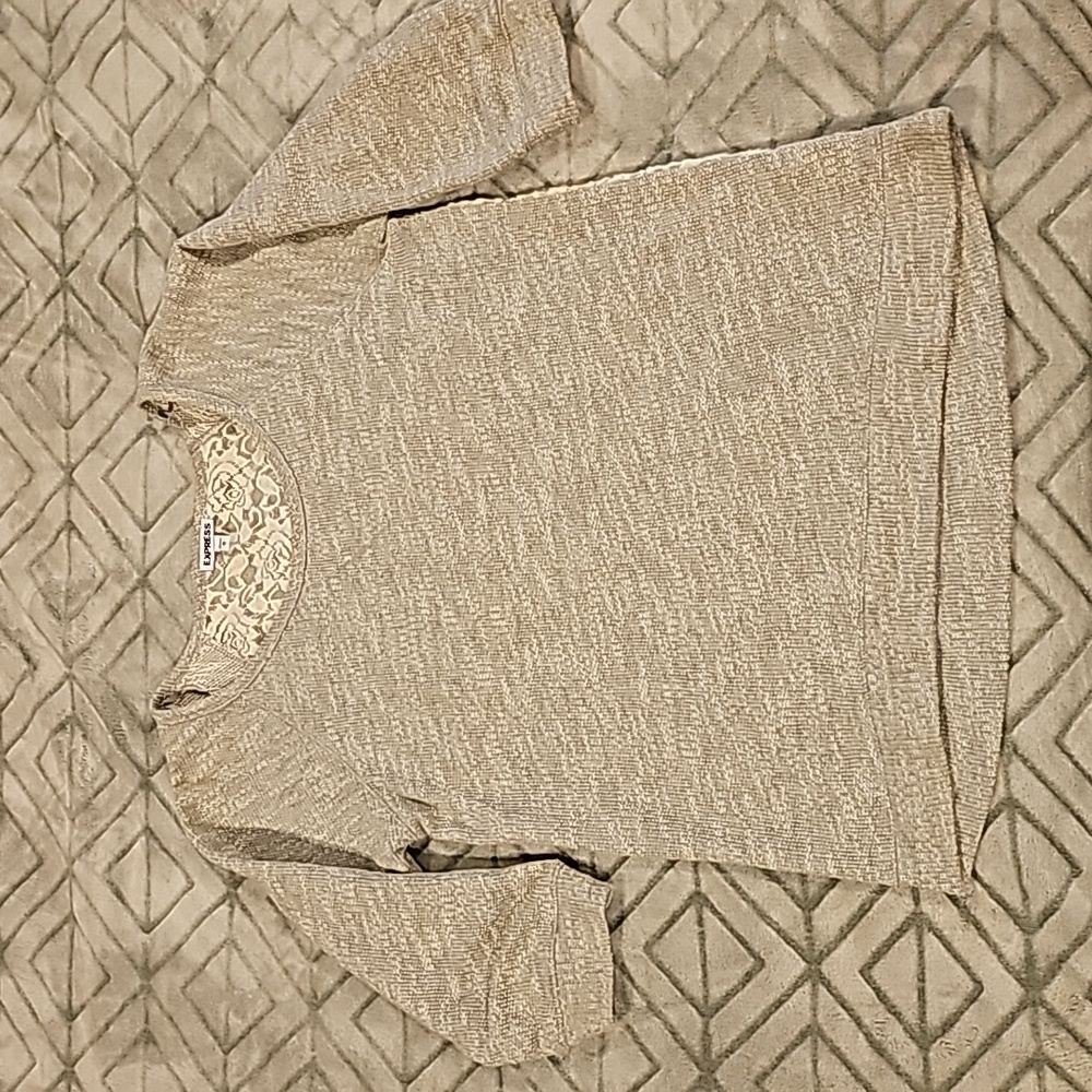 Express Lace Back Sweatshirt Sz M